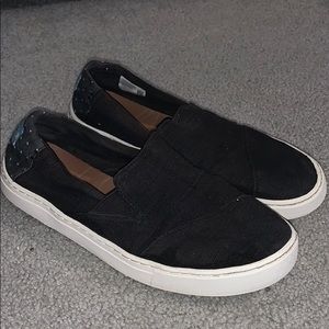 Toms Black Slip-On Sneakers
